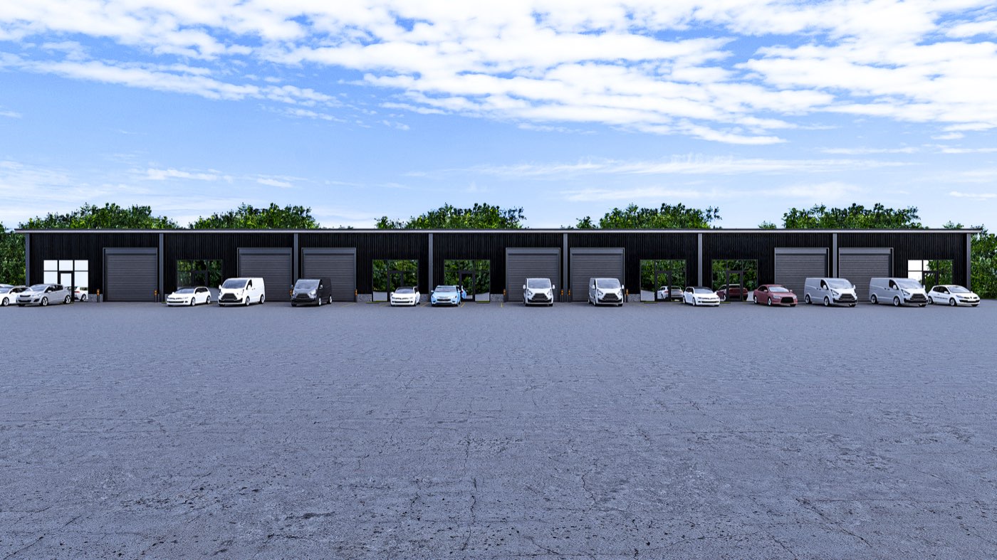 Archer Business Park front elevation rendering